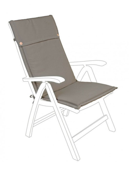 Cuscino Poly180 Choco Schienale Alto in Tessuto per Esterno