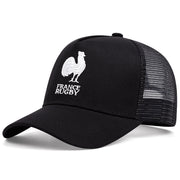 Cappellini da baseball neri ricamati della nazionale francese di rugby