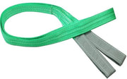 Cintura di sollevamento pesante - Slinga piatta - Polyester - Ossatura di sollevamento rinforzata - 1000kg/1 ton - 2 metri - Trattamento antiusura - Cintura di sollevamento