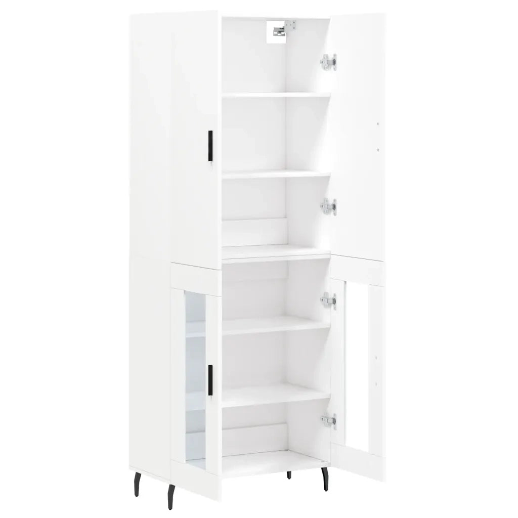 Credenza Bianca 69,5x34x180 cm in Legno Multistrato 3195747
