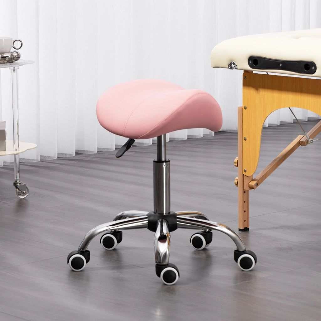 Sgabello regolabile 360¡ã rotante ¨C zephmum ¨C rosa 49-61 cm