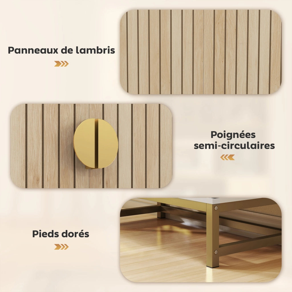 Armadio da cucina con ante e ripiani ¨C zephmum ¨C bianco 58x29x119,5cm