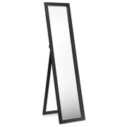 Specchio a bilico da terra 155 x 37 x 50 cm con funzione 3 in 1 stile scandinavo MDF nero 20_0013313