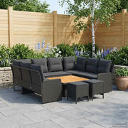 Set di Mobili con cuscino 8 pcs Nero Rattan in PE 3422195