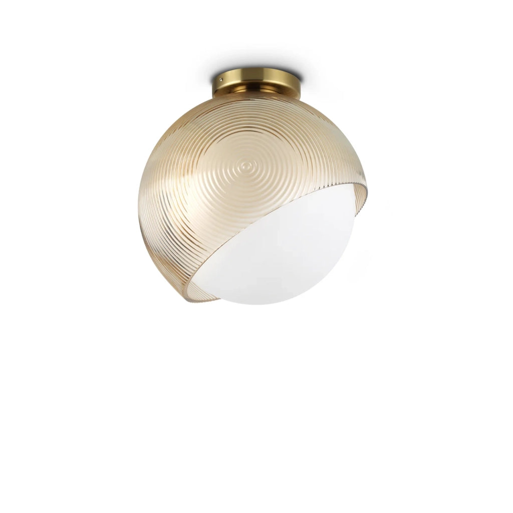 Plafoniera Bloom Ottone E27 Dimmerabile 30 cm Ideal Lux