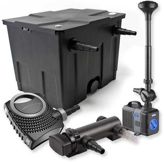 Set Filtro a 1 camera 12000l Chiarificatore UVC 18W Pompa NEO8000 70W Pompa fontana