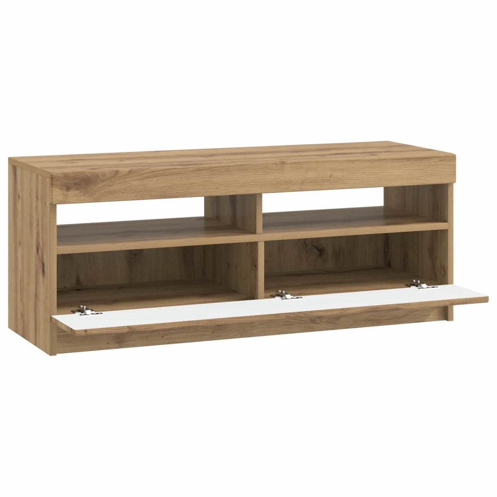 Mobile TV LED Rovere Artigianale Legno ingegnerizzato 897874