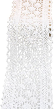 Lint decorativo a rasoio 5,8 cm largo - Lint per decorazione - Cadeaulint - Tafeldecorazione - Lint a maglia di cotone, 1 metro/2 metro/3 metro