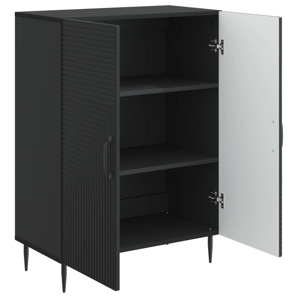 Credenza Nero 66 x 34,5 x 89,5 cm Legno ingegnerizzato 894816