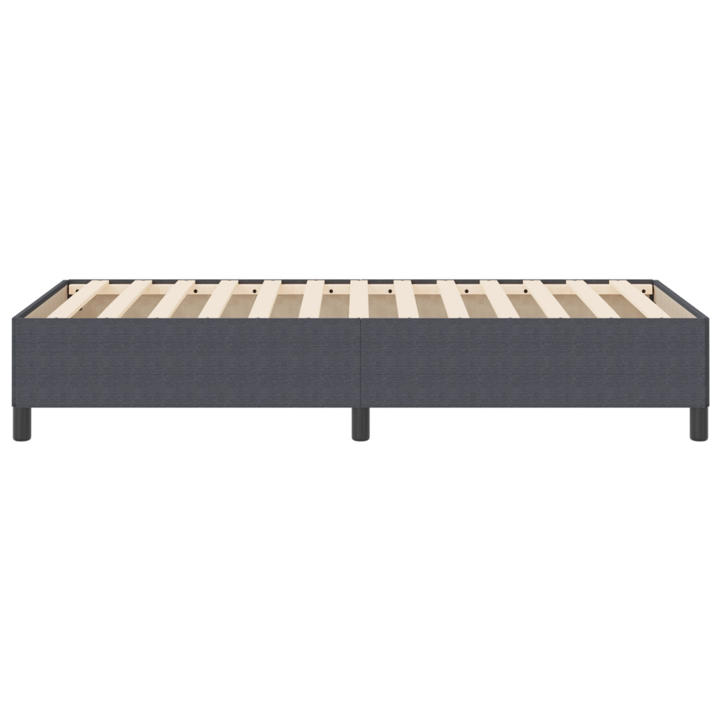 Struttura Letto  Grigio Scuro 100x200 cm in Tessuto Corduroy