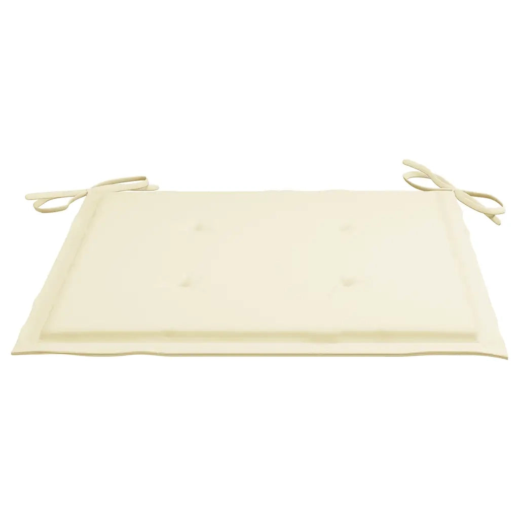 Sedie da Giardino con Cuscini Crema 8 pz Legno Massello di Teak 3072891