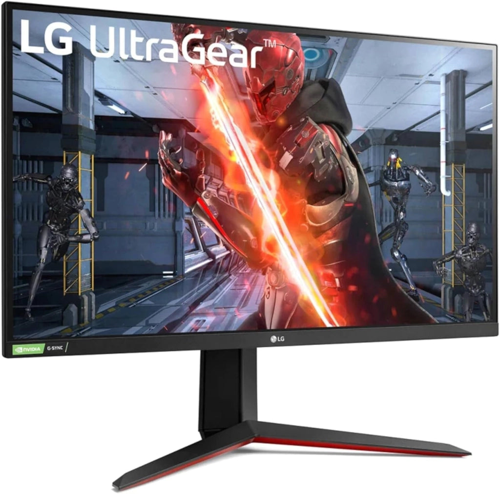 27GN850 UltraGear Gaming Monitor 27" QuadHD Nano IPS 1ms HDR, 2560x1440, G-Sync Compatible e AMD FreeSync 144 Hz, HDMI 2.0, Display Port 1.4, Uscita Audio, Stand Pivot, Flicker Safe, Nero