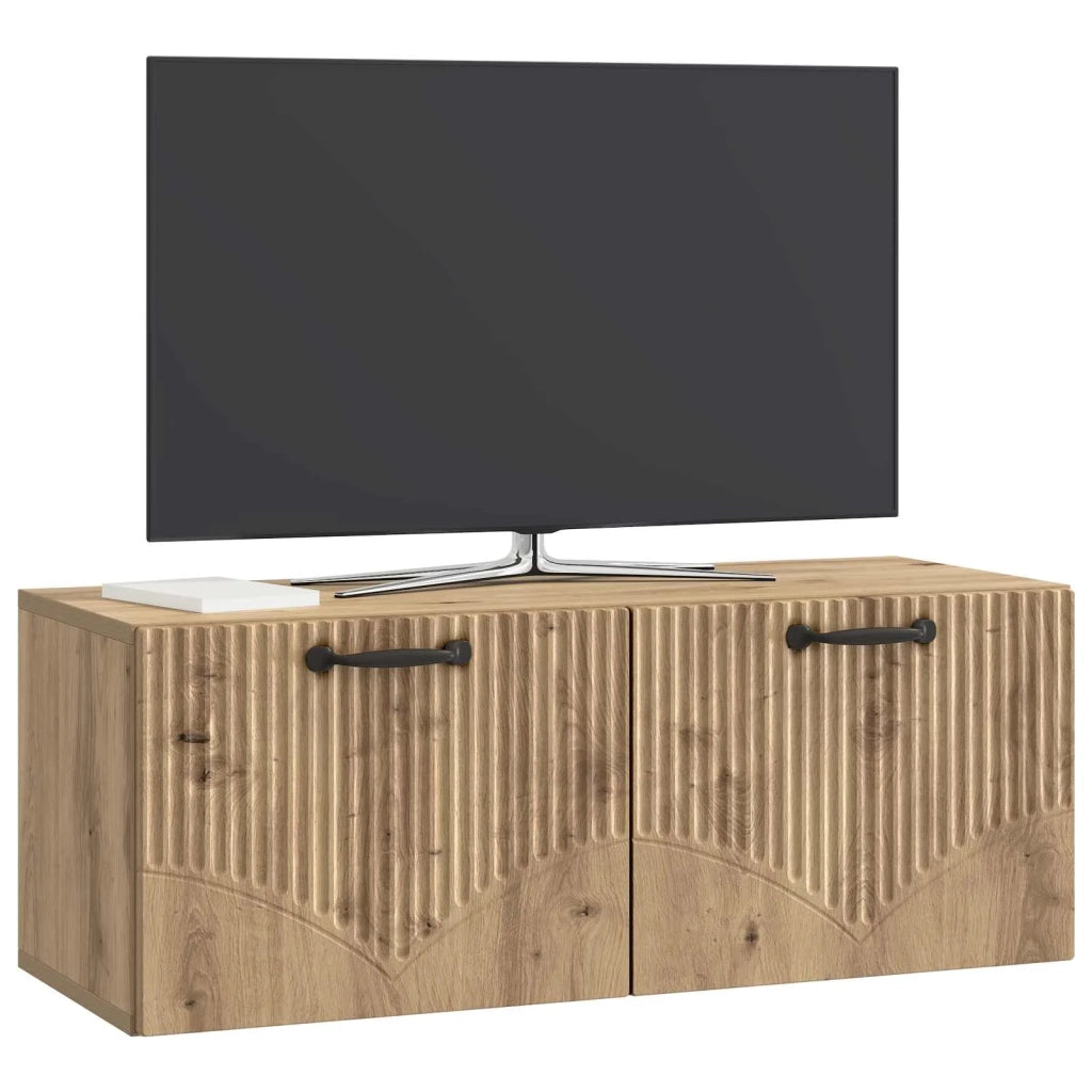 Mobile Porta TV da Muro Rovere Artigianale 78,5 x 31 x 30 cm