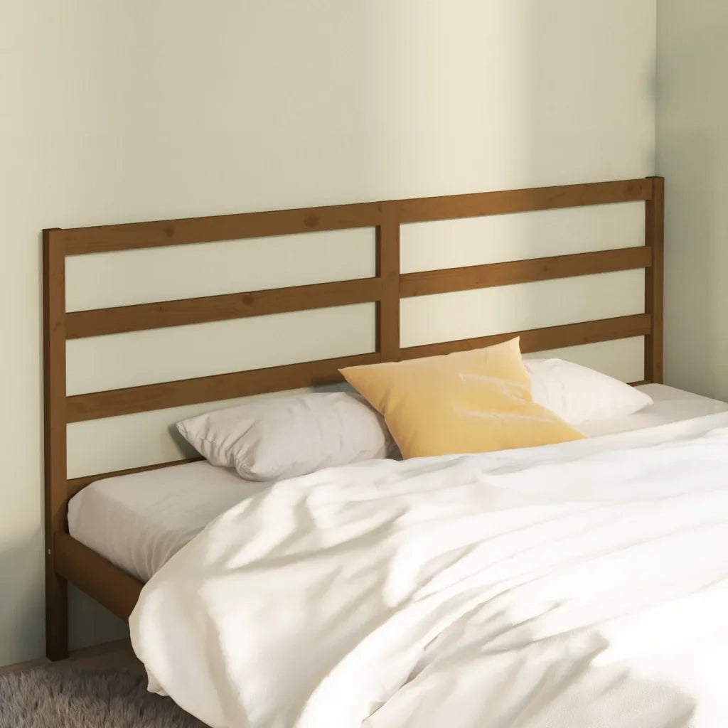 Testiera | Testata per Letto ambra 206x4x100 cm in Legno Massello di Pino
