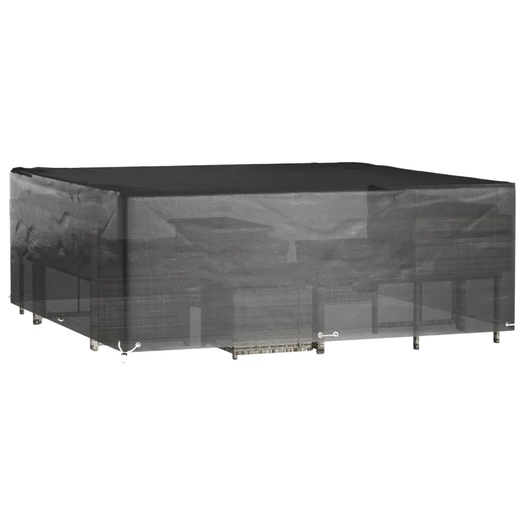 Copri Mobili da Giardino | Telone per mobili da esterni 2 pz 16 Occhielli 300x300x75cm Quadrato