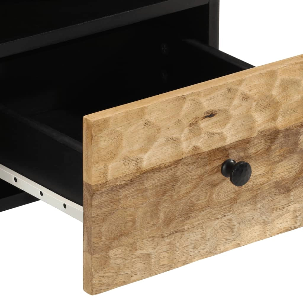 Mobile TV multimediale mensola per TV credenza per TV sala da pranzo soggiorno camera da letto 100 x 33 x 46 cm legno massello di mango marrone 02_0025458