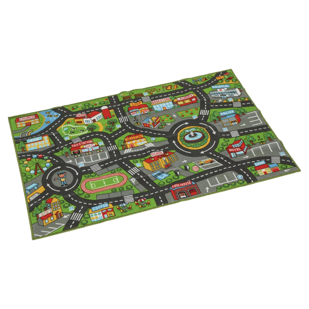 Tappeto Citt¨¤ Strada Gioco Bambini ¨C zephmum ¨C 160x100 cm Antiscivolo
