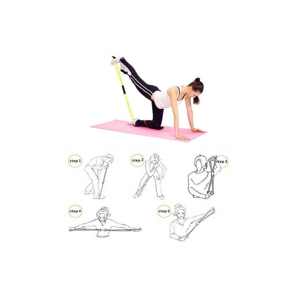 Trade Shop - Banda Elastica Di Resistenza Estensore Elastico Per Fitness Yoga Sport Crossfit -