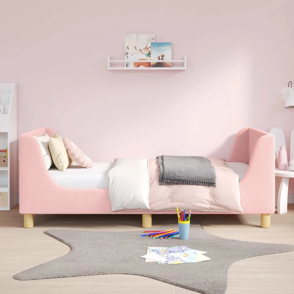 Struttura letto bambini con testata Rosa 80 x 160 cm