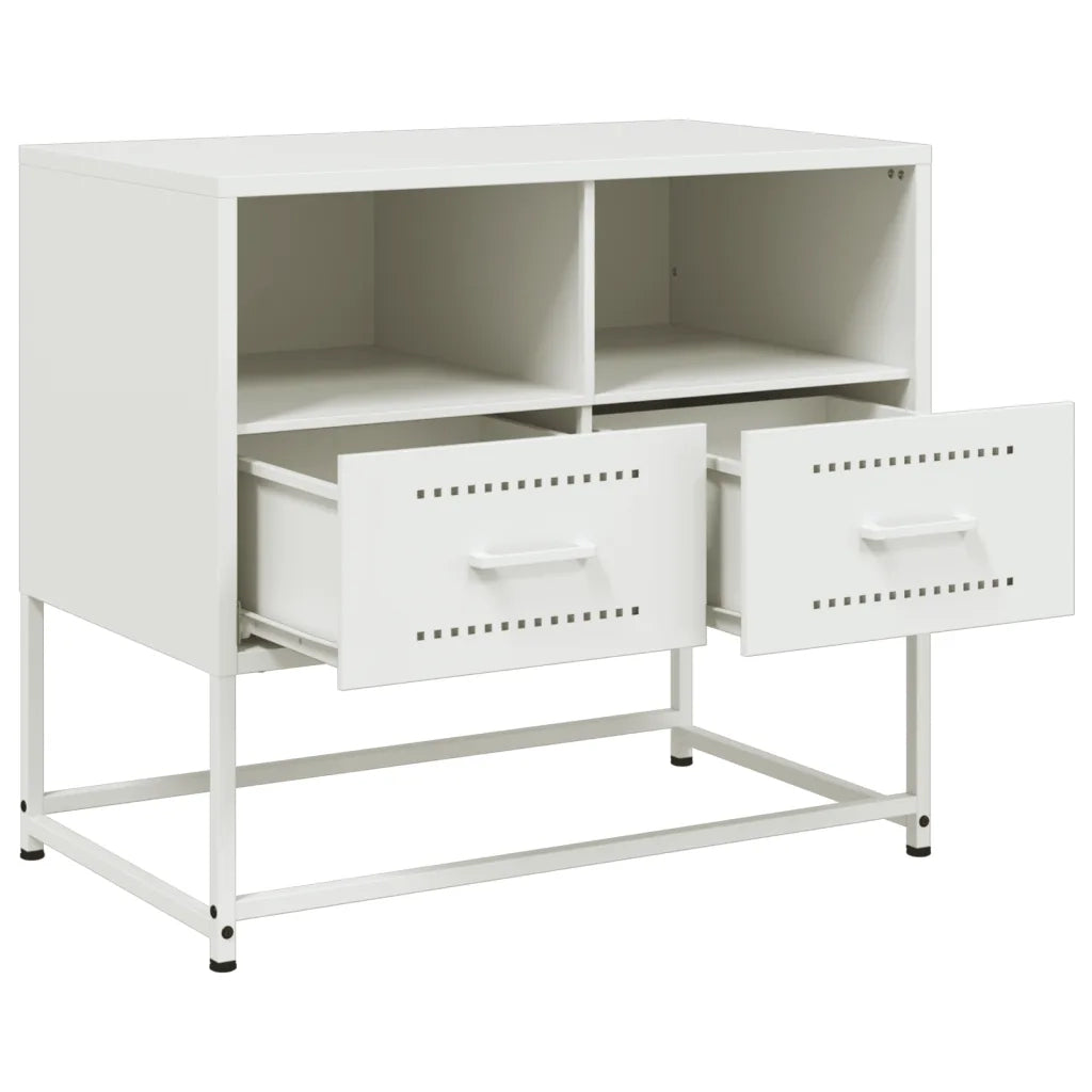 Mobile TV Bianco 68x39x60,5 cm in Acciaio 846553
