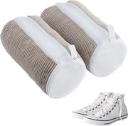 Waschetta per scarpe con chiusura a cerniera per lavatrice con rete per scarpe 

Modello: WS-1234
Capacità: 6 paia di scarpe
Materiale: Poliestere
Dimensioni: 35 x 25 x 20 cm
Peso: 1,2 kg
Compatibilità: Lavatrice con ciclo delicato