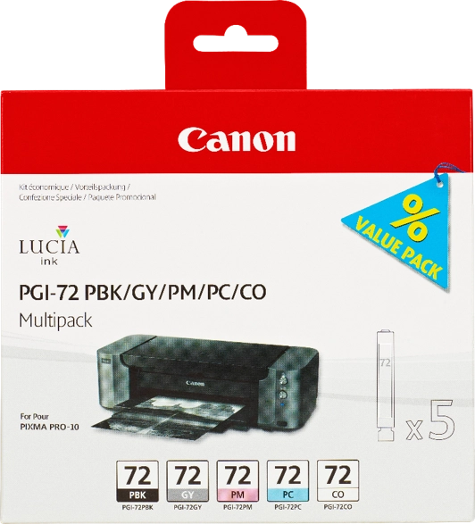 Canon Cartucce d'inchiostro Multipack PGI-72 PBK/GY/PM/PC/CO
