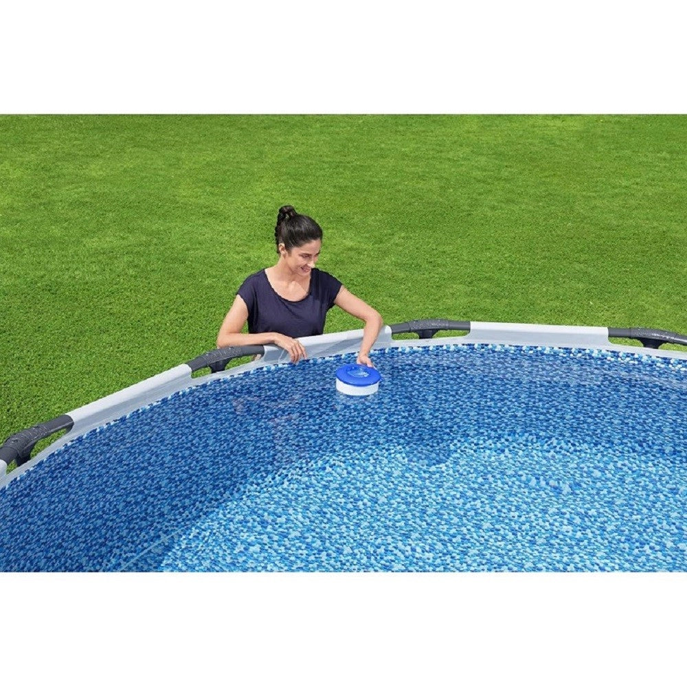 Trade Shop - Galleggiante Chimico Pieghevole Dispenser Regolabile Cloro Per Piscine 58656 -