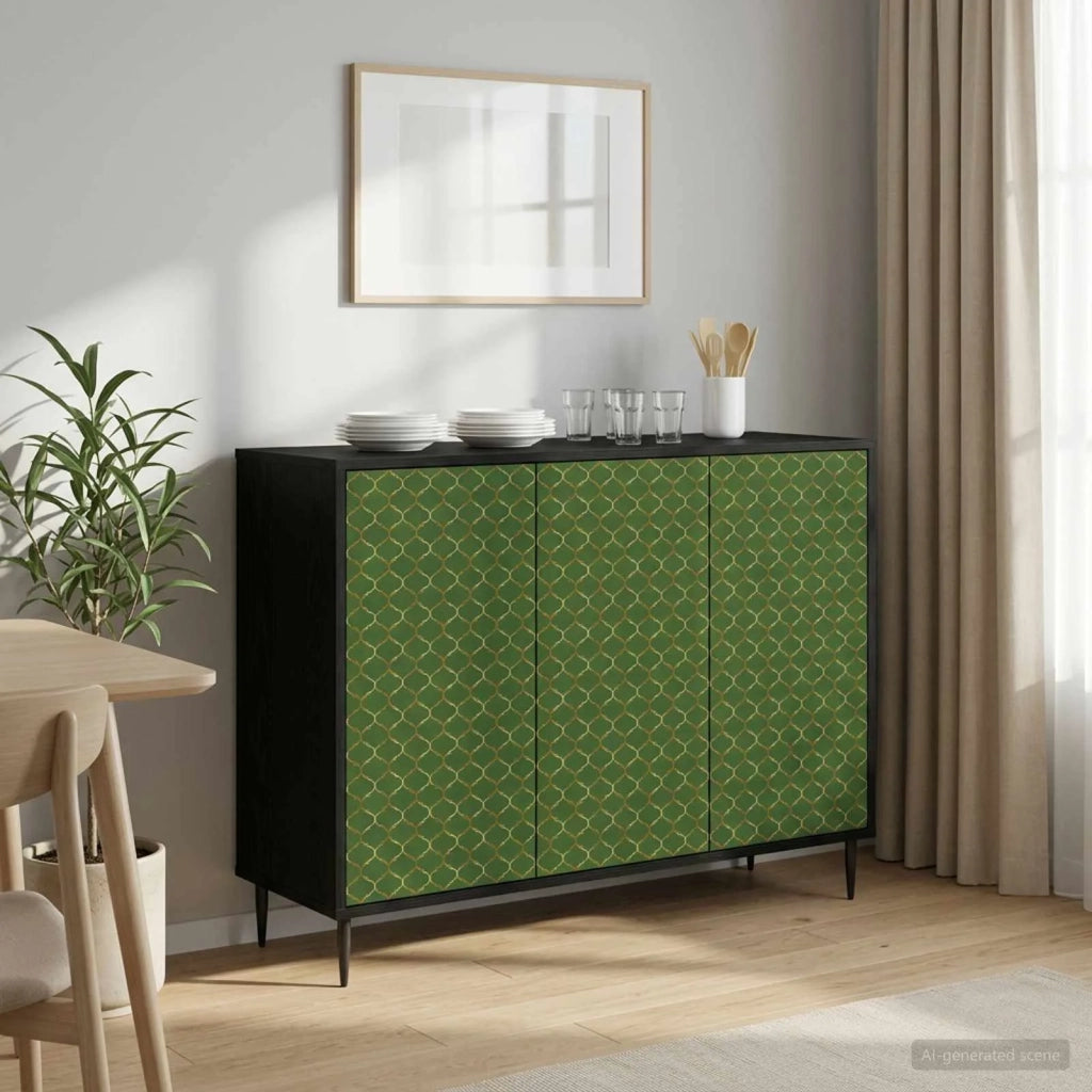 Credenza GELEEN Rovere Nero 102 x 33 x 76 cm 8006971