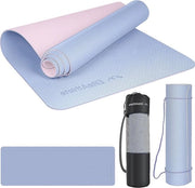 Mat Yoga Antiscivolo per Fitness - Mat per Fitness con Cinturino - Mat Yoga per Pilates 183 cm x 61 cm x 06 cm