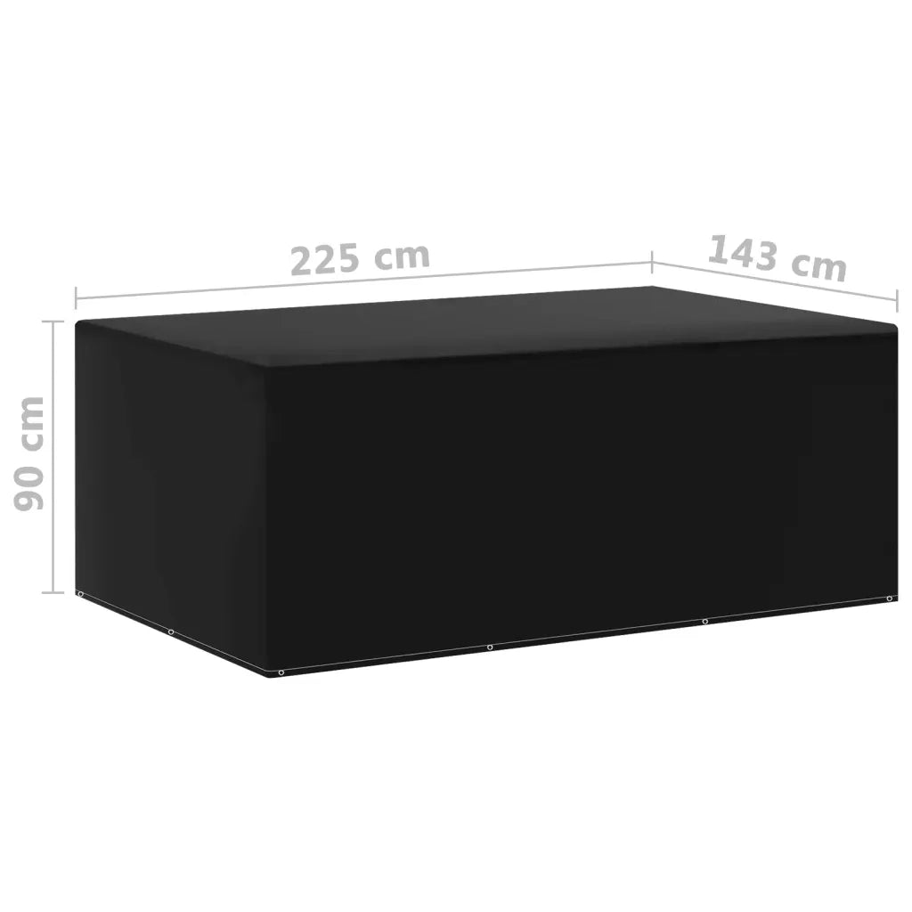 Coperture Arredi Giardino | Telone per mobili da esterni 2 pz 7 Occhielli 225x143x90 cm