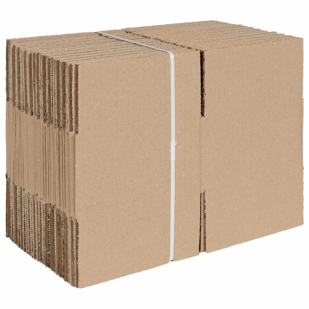 Scatola Pieghevole 50 pcs Naturale 15 x 15 x 8 cm Cartone 4106562