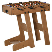 EasyComfort Calcio Balilla Pieghevole in Legno con 6 Aste, 18 Giocatori e Segnapunti, 69x37x70cm