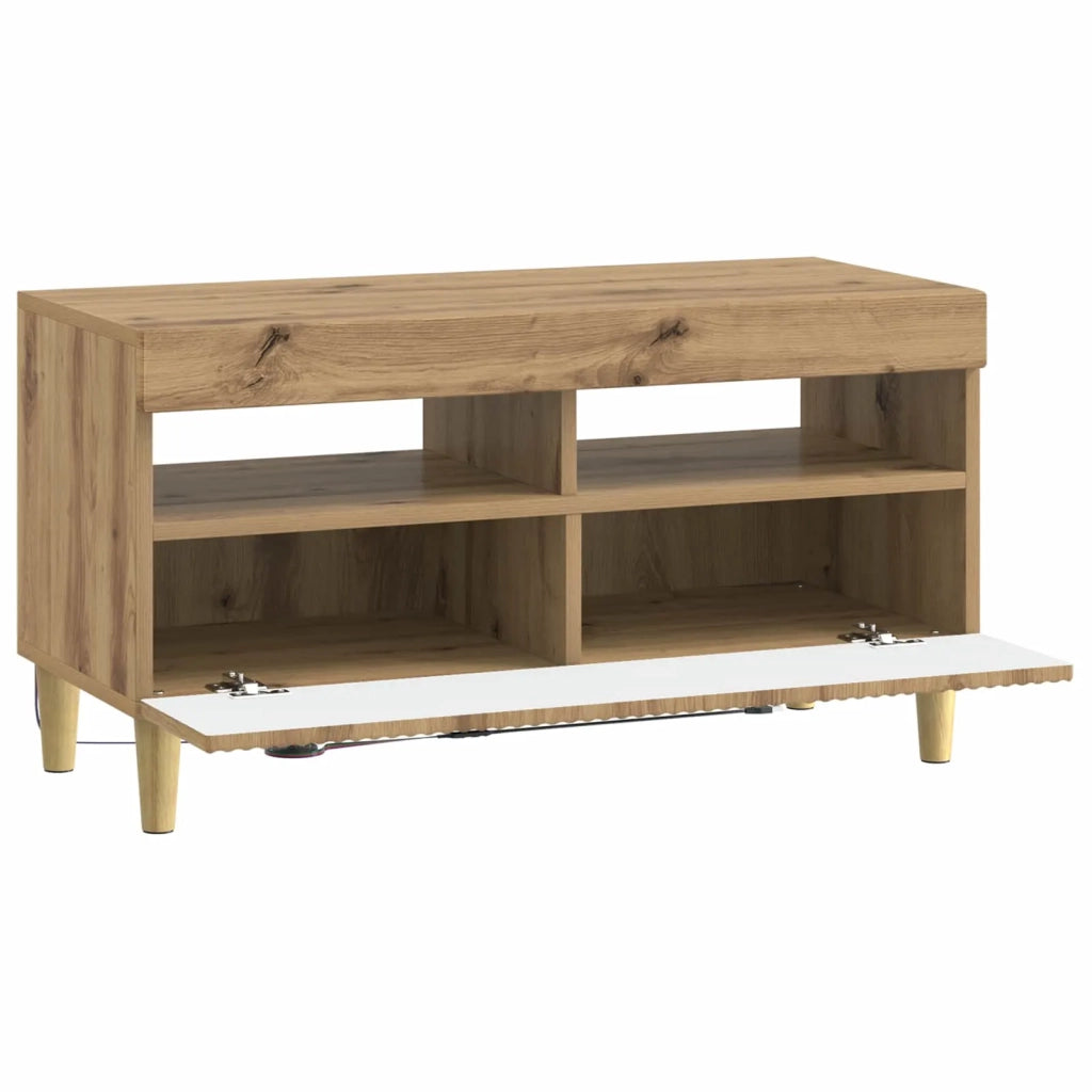 Mobile TV LED Rovere Artigianale Legno ingegnerizzato 896784