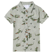 Camicia da Bambino Cachi Chiaro MÃ©lange 128cod mxl 110830