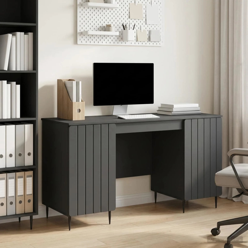 Scrivania Nero 142,5 x 50 x 75 cm Legno ingegnerizzato 3414586