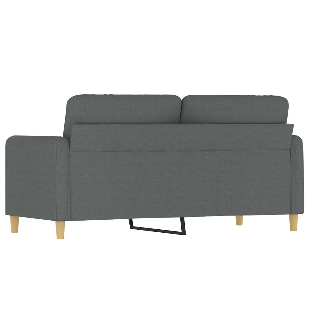 Divano a 2 Posti-Sofa 2 Posti Grigio Scuro 140 cm in Tessuto 254692