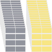 Stickers a secco 30 pezzi - Adesivi autoadesivi - Giallo/Argento - Attività creativa - Giochi/Attività - Alta qualità - Carte da colorare