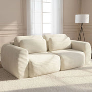 Golgi, Divano Letto 2 Posti Contenitore, 266x121 cm Bianco Crema