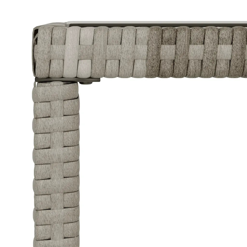 Set Divani da Giardino 4 pz con Cuscini-Sofa da giardino in Polyrattan Grigio 889994