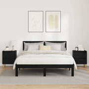 Mobiletti da letto 2 pcs Rovere Nero 40 x 35 x 50 cm