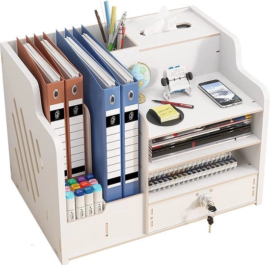 Organizzatore di Ufficio Premium – Organizzatore di Scrivania – Articoli di Ufficio – Sostituto di Scrivania – Raccoglitore di Scrivania – Accessori di Ufficio di Alta Qualità