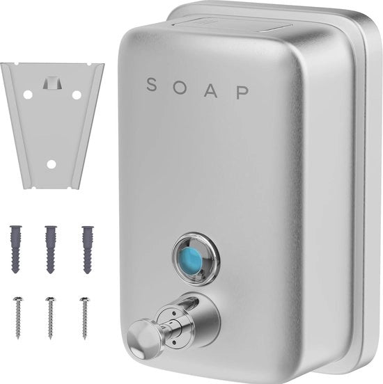 Dispensatore di sapone per doccia in acciaio inossidabile 500 ml - Lussuoso e pratico per bagno e cucina