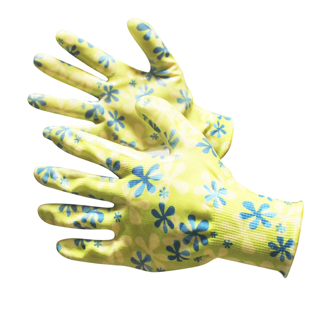 Guanto Filo Poliestere/Nitrile Fiorato