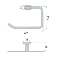 Portasciugamano Da Bagno 110 Til Black