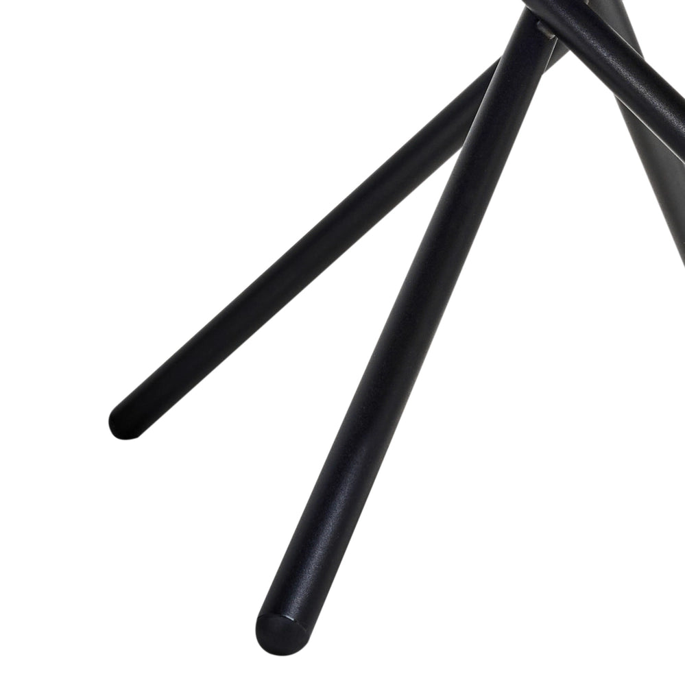Set di 2 sedie da pranzo in ecopelle scamosciata marrone stile retrò seduta rotonda