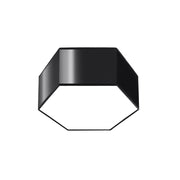 Plafoniera esagonale nera HALVOY 2xE27 Pure Lume PU.1060
