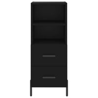 Credenza Nero 34,5x34x90 cm in Legno Multistrato 828677