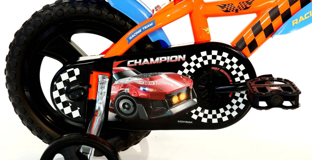 HOT WHEELS 12", bicicletta per bambini, bici bambino, adatta a bambini tra i 3 e i 5 anni, per altezza tra 85 e 105 cm,