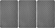 Set di 3 coprisella acqua resistenti con tasca, antiscivolo - Protezione per divani con tasca - Grigio - Dimensione universale