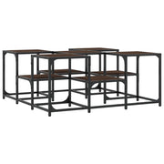 Tavolino da salotto | Tavolino da caff¨¨ | Tavolino da Soggiorno Rovere Marrone 91x91x40cm Legno Multistrato